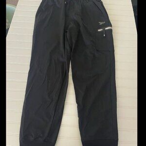 Vintage 90s Men’s Reebok Swishy Sweatpants Size Large Track Pants Black Gym Lift